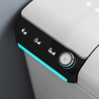 Toilette intelligente avec télécommande Chauffage instantané du siège Veilleuse douce S-Trap P-Trap Drainage Pattern
