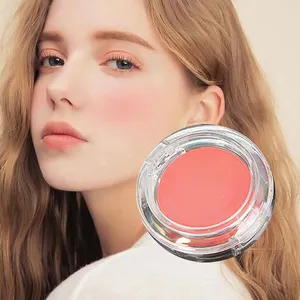 Profession elle Kosmetik Makeup Blush Hersteller machen Ihre eigene Marke Single Multi Coloured Hot Pink Roses Glossy Cream Blush