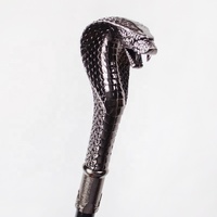 Canne de marche de luxe en or et argent avec tête de cobra, style sceptre de pharaon égyptien, pour hommes, cannes décoratives très vendues