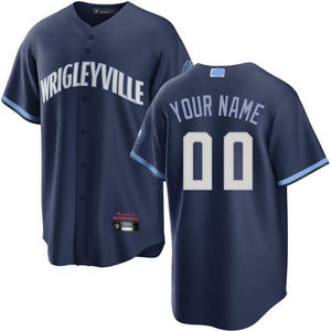Personalizado para <span class=keywords><strong>Chicago</strong></span> para Cachorros Juego americano Béisbol Softball Ropa deportiva Uniforme profesional Camisa para Europeo Americano - Product Image 2