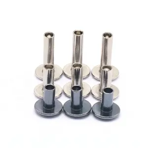 2022 Industry High-level Stainless Steel Round Head Iron Nickel Plated Semi Tubular Rivets for Fastening Machine Accessories