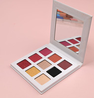 Palette de fards à paupières en carton non marquée, haute pigmentation, personnalisable, vente en gros