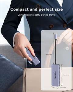 Новейшая док-станция FORIDA OEM ODM USB-C 2026 года с адаптером для двух мониторов, USB-C хаб <span class=keywords><strong>5</strong></span>-в-1 с двумя мониторами для MacBook - Product Image 3