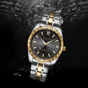 Montre à quartz en acier inoxydable pour homme avec logo personnalisé, cadran à aiguilles de luxe, boîtier en alliage, verre pour couples, usage professionnel - Product Image 6