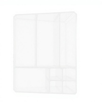 Support d'affichage mural en forme de U, moderne, en plastique poli de 3 mm d'épaisseur, personnalisé, facile à assembler, 1 étagère, léger, 1 kg