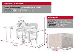 Máquina de bordar computarizada de cabezal único para chenilla mixta y puntada de cadena - Product Image 5