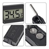 Thermomètre hygromètre numérique d'intérieur, affichage LCD, mesure en Fahrenheit ℉ Pour serre, terrarium, cave, placard
