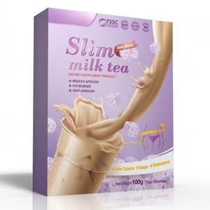 Thé au lait léger et crémeux pour le soutien du poids, saveur fraise-taro avec une douceur équilibrée, paquet individuel <span class=keywords><strong>de</strong></span> 100g - Product Image 4