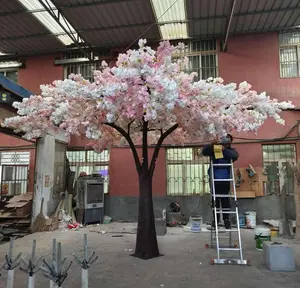 AT1305工厂供应10英尺3米大粉色Arbol Arbre婚庆花树仿真白色人造樱花树枝树