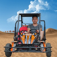 Meilleur prix pour kart à pédales à essence à deux places pour adultes, 4 temps, 125 cm3, frein à disque, tout-terrain, buggy de plage, hors route, 35 km/h, extérieur