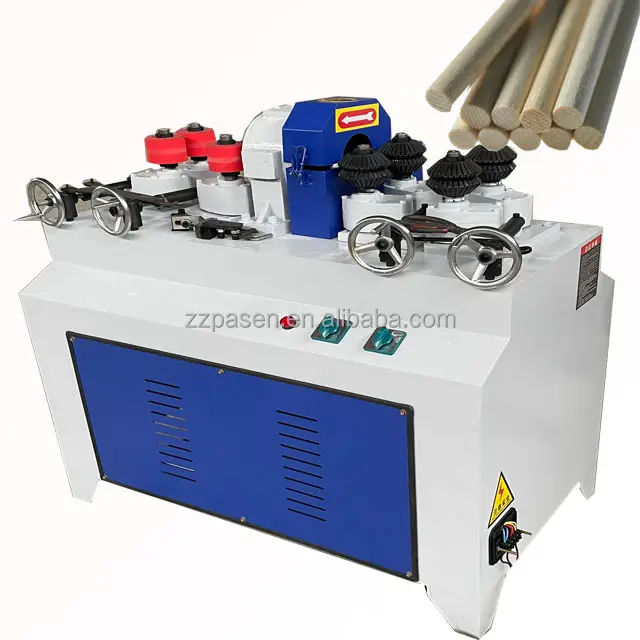 Gỗ Tròn Stick Making Machine Để Làm Cho Cán Chổi Máy Móc Chế Biến Gỗ