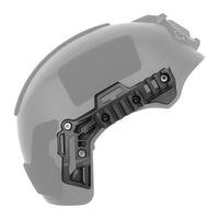 Accessoires pour casque de sport Wendy Ex 3.0 : Cache-oreilles latéraux pour rail de guidage avec fermeture à boucle étanche pour la chasse en extérieur et l'utilisation tactique