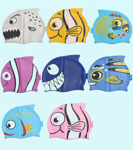 Bonnets <span class=keywords><strong>de</strong></span> <span class=keywords><strong>bain</strong></span> en silicone imperméables pour enfants chapeaux <span class=keywords><strong>de</strong></span> <span class=keywords><strong>bain</strong></span> élastiques pour garçons et filles garder les cheveux propres et secs - Product Image 2