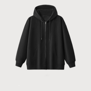 <span class=keywords><strong>Felpa</strong></span> personalizzata con cappuccio in Denim 100% in cotone con cerniera imbottita e cappuccio da uomo per l'autunno - Product Image 4