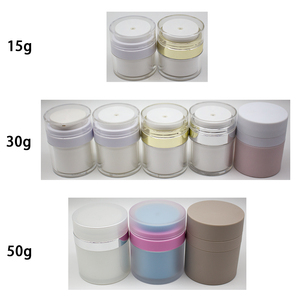 Bán buôn tùy biến rỗng 15ml 30ml 50ml Báo Chí Acrylic Bao bì không có không khí Kem <span class=keywords><strong>container</strong></span> Jar không có không khí Lotion chai Jar - Product Image 3
