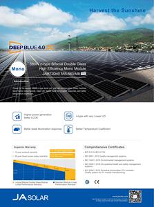 แผงโซลาร์เซลล์ JA Solar 575W TOPCon N-Type 560W 565w 570W 580w แบบกระจกสองชั้นสำหรับระบบออนกริด - Product Image 4