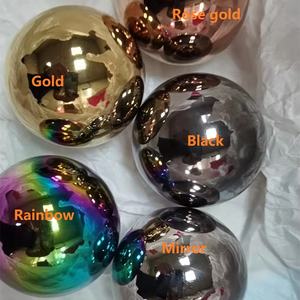 Espejo brillante de acero inoxidable Bola de observación para el hogar adornos de jardín espejo pulido bola hueca Esfera de jardín reflectante - Product Image 3