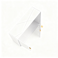 Boîte de présentation de parfum de luxe à double porte, faite à la main, personnalisée, en carton recyclable, emballage cadeau, fermeture magnétique, finition mate