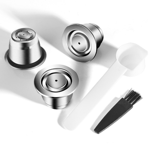 High Quality E-commerce Hot selling Nespresso Coffee Machine Compatible Reusable Refillable Stainless Steel Coffee Pod Capsule