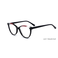Lunettes de vue œil-de-chat avec logo pour femmes, montures de lunettes en acétate de créateur anti-lumière bleue pour hommes, vente en gros