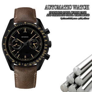 Reloj de Lujo Vintage para Hombre con Movimiento de Cuarzo Japonés O-3, Correa de Acero Inoxidable, Cristal de Zafiro, Esfera con Agujas, Resistente al Agua 5BAR - Product Image 3