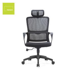KEPO Chaise de bureau ergonomique moderne pivotante et mobile en tissu, confortable, avec accoudoirs fixes et dossier en maille - Product Image 6