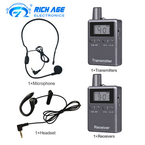 Sistema di Guida Turistica Wireless Multicanale Unidirezionale 2403-2483Mhz/200m di Trasmissione, Attrezzatura per Guide Turistiche di Gruppo Musulmano Uno-a-Molti - Product Image 6