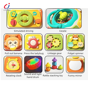 Juguetes Educativos <span class=keywords><strong>para</strong></span> Actividades Preescolares Chengji, Juguetes <span class=keywords><strong>de</strong></span> Viaje Montessori, Sensoriales, con Iluminación, Música, Dibujos Animados, Coloridos, Juego <span class=keywords><strong>de</strong></span> Tambores <span class=keywords><strong>para</strong></span> Niños - Product Image 2