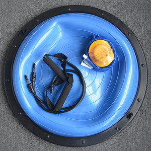 Anti Slip Exercise Core Training Half Yoga Balance Ball Balance <strong>Trainer</strong> With Straps <strong>Pump</strong> - Product Image 2