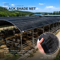 Zwaarbelastbaar HDPE warp gebreid UV-bestendig scheurbestendig schaduwnet voor veeteelt, pluimveeschuren, bescherming tegen de zon, rol