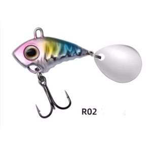 LUTAC Métal MINI VIB Appâts Long Casting Whook Treble Hook Spoon Spinner Leurres de pêche Leurre dur 30mm/7g - Product Image 6