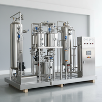 Machine de remplissage de boissons gazeuses | Ligne de capsulage automatique de remplissage de bouteilles en PET pour boissons gazeuses Soda Beer Water Juice | Certifié CE