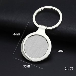 WSY878 <b>Custom</b> Logo Blank Sublimation Car Promotional Stainless Steel Metal Blank Keychain Home Keyring for Promotion Gift - Product Image 5