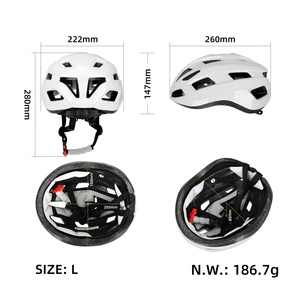 Size L White Breathable Helmet with CE Certificate Riding Warning Helmet Outdoor Cycling <b>Roller</b> <b>Skating</b> Safety Helmet - Product Image 6