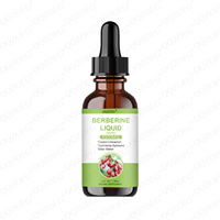 LDJ TK Vente à Chaud Gouttes Liquide de BERBÉRINE 1500mg 2fl.oz 60ml Extrait d'Herbes Berbérine HCl pour Adulte Soutien Métabolisme Santé