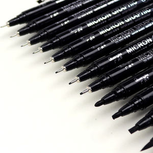 Guangna 8050 - Penna Grafica Micron Nera con 12 Tipi di Punta per Schizzi, Disegno e Calligrafia - Product Image 4