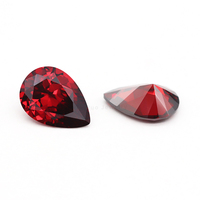 Pierres synthétiques de coupe de poire CZ Zircon cubique en vrac