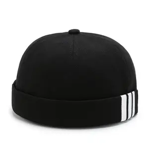 Gorra deportiva con visera redonda para hombre y mujer, gorro ajustable sin ala