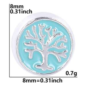 Bán buôn DIY nổi Vòng cổ quyến rũ cây của cuộc sống hợp kim nhỏ quyến rũ cho mề đay đồ trang sức làm - Product Image 5