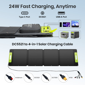 Fossibot SP110 แผงโซลาร์เซลล์พกพาสำหรับใช้งานนอกบ้าน 18.68V 110W แบบยืดหยุ่น พับเก็บได้ ใช้ได้ทั้งในบ้านและนอกบ้าน - Product Image 5