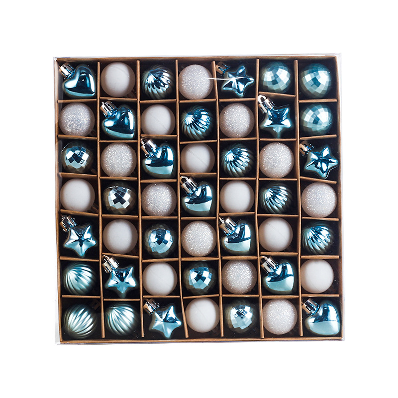 Blue and white