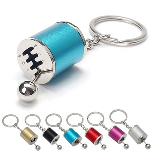 Car Gear Box Keychain 5 Colors Manual Transmission Gear Lever Key Chain Car Removable Gearbox Shift Lever Key Holder