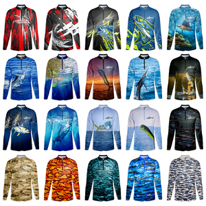 T-shirts de pêche à manches longues <span class=keywords><strong>anti</strong></span> <span class=keywords><strong>UV</strong></span> UPF50 + évacuant l'humidité pour hommes de haute qualité - Product Image 2