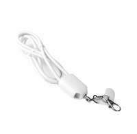 Cordon USB tressé en nylon 4-en-1 personnalisé avec logo, anti-perte, pour téléphone portable, avec câble de charge rapide et transfert de données