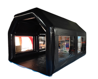 Tente gonflable de peinture de voiture en PVC de qualité supérieure, tente de pulvérisation gonflable, tente de lavage de voiture gonflable