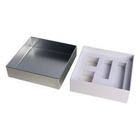 Coffret Cadeau Cosmétique : Sérum Soin de la Peau, Faux Cils, Papier Argenté Brillant Imprimé UV, Lamination Brillante, Gaufrage, Doublure Éponge