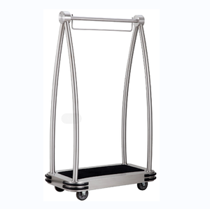 Elegantie Stijl Rvs Hotel Bagage Winkelwagen <span class=keywords><strong>Bellman</strong></span> Winkelwagen <span class=keywords><strong>Trolley</strong></span> - Product Image 1