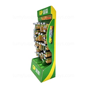 Support d'affichage de piles antivol avec armoire de rangement verrouillable et crochets, présentoir de supermarché pour piles AA/AAA - Product Image 4