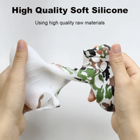 Coque en silicone sans fil imperméable et antidérapante colorée pour manette 4 (compatible PS4//PC) - En stock