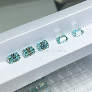 Yingtuo Schmuck Runder Brillantschliff Laborgezüchteter Moissanit 3 Karat Loser Edelstein 9,25 <span class=keywords><strong>Mohs</strong></span> Zertifiziert - Product Image 5